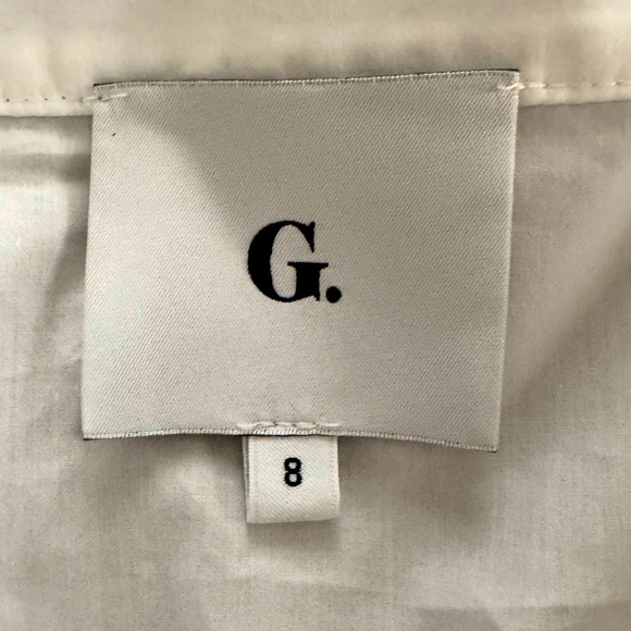 G. LABEL BY GOOP Connie Ruffle Mid-Length Dress Diner En Blanc Barbiecore - Picture 11 of 14